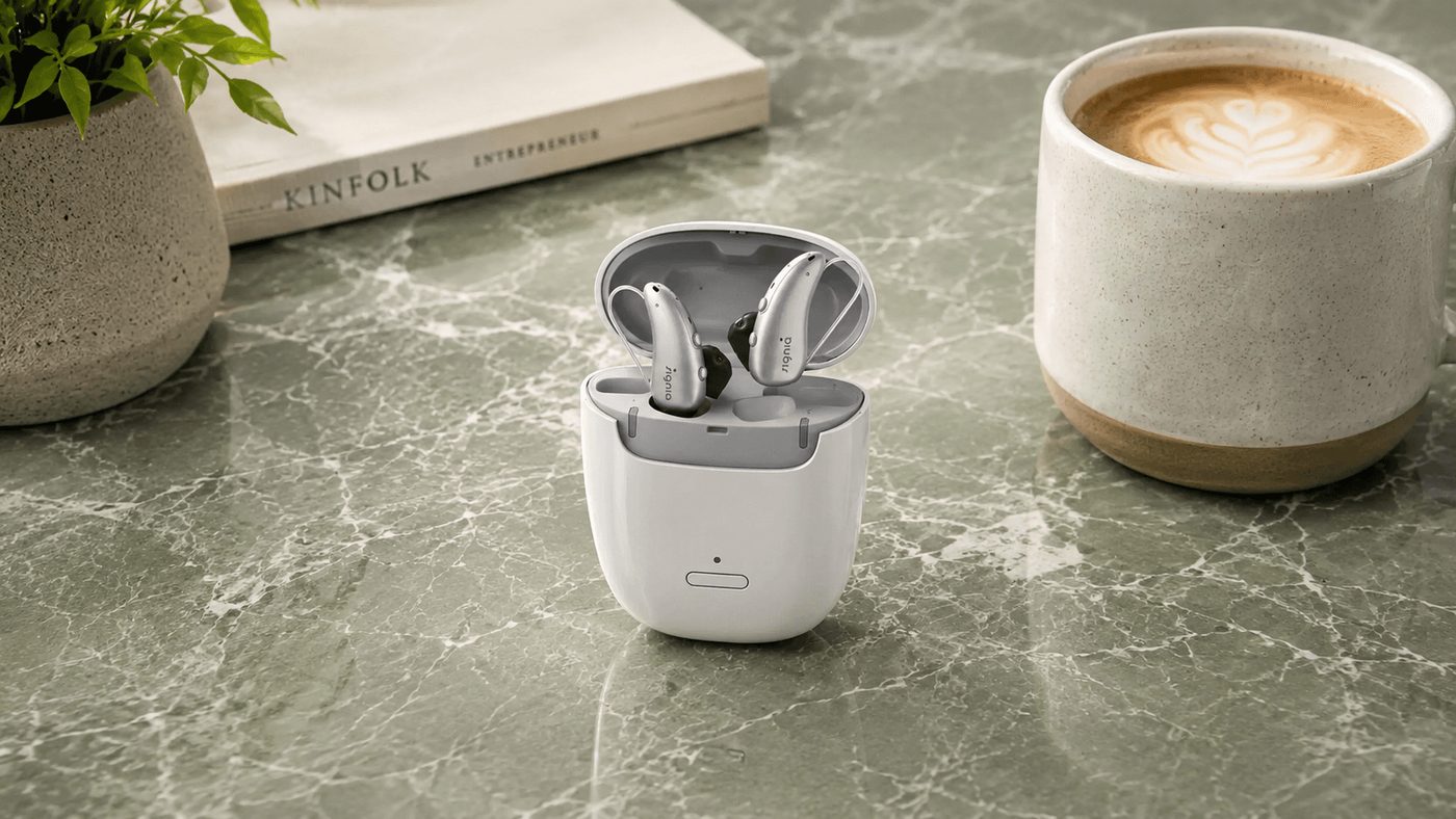 New AI hearing aids in charging case